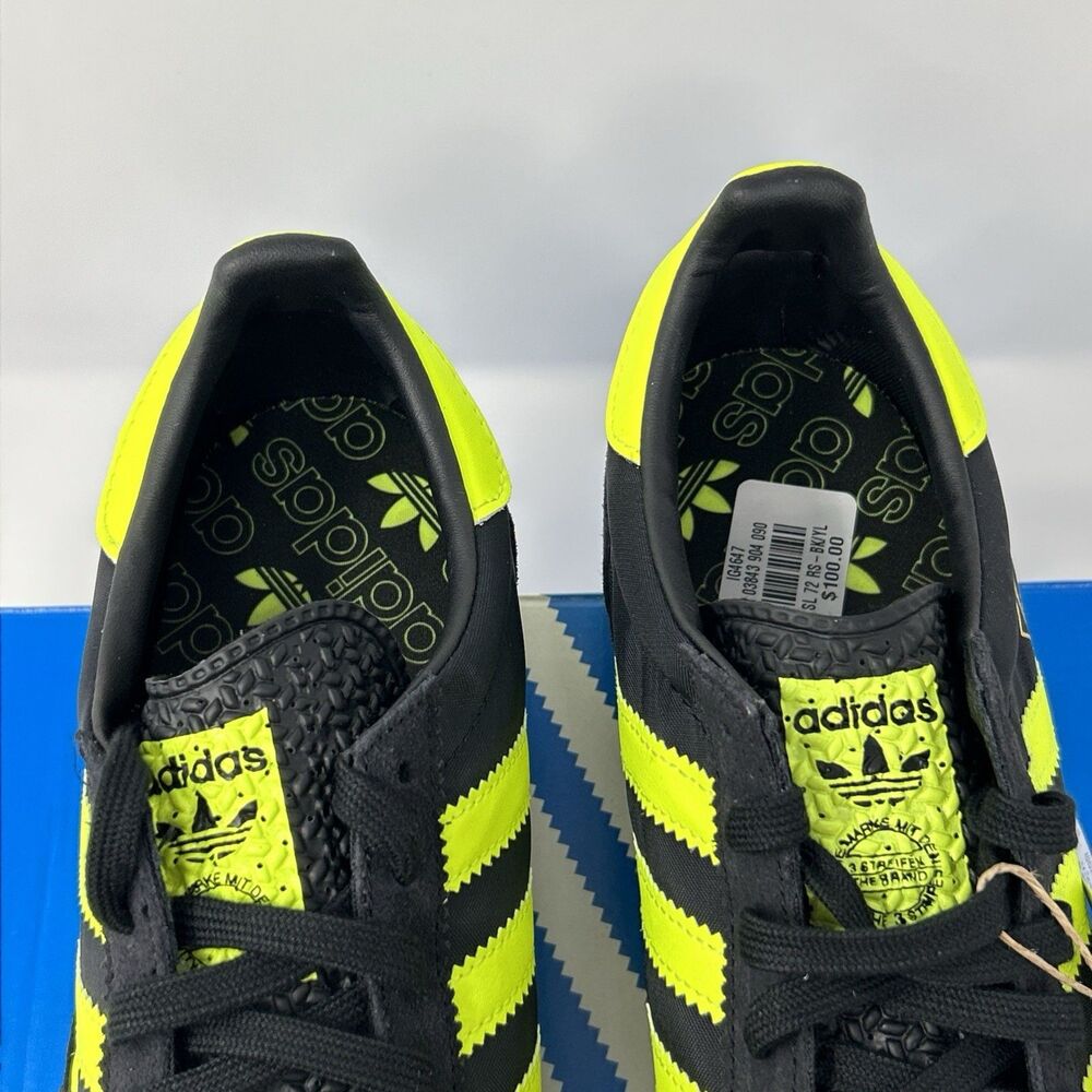 NEW adidas Originals SL 72 RS Men’s Black Yellow Sneaker IG4647 Size 9 - Picture 16 of 16